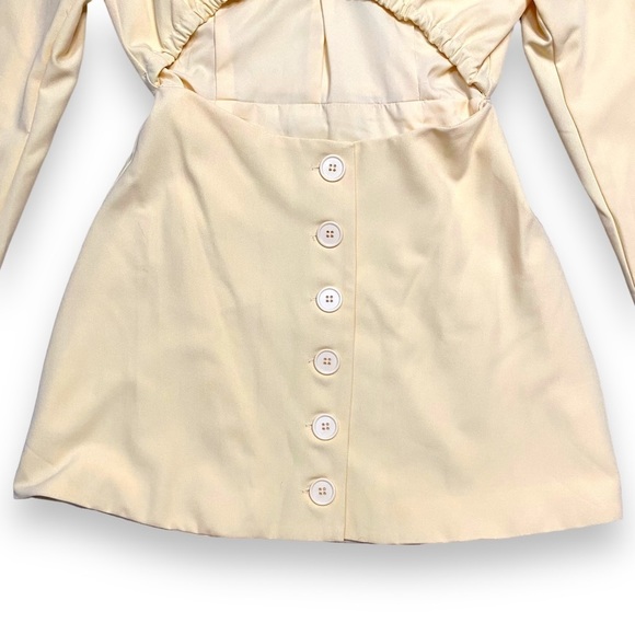 DANIELLE Bernstein Cut Out Blazer Dress in Buttermilk - Size Small - Picture 5 of 8